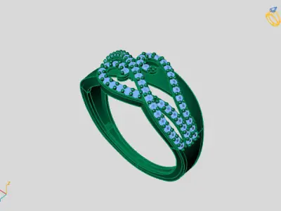 Women Ring 3DM Womens Ring 3d models 3D print model 3D print model 66