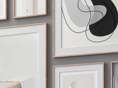 Photo Frames Set  83 3D model