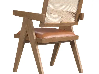 Douglas genuine leather chair 3D model