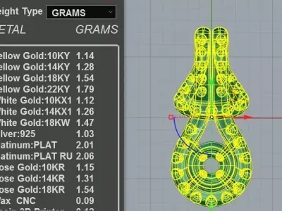 Halo Diamond Drop Pendant  3D print model
