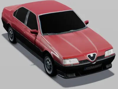 Car 3D Model Low-poly 3D model