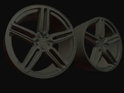 Vossen Wheel HF1 printable 3D print model
