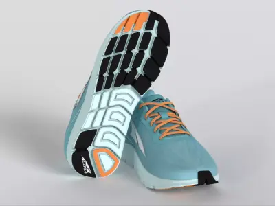 ALTRA Womens AL0A5484 Paradigm 6 Road Running Shoe Low-poly 3D model