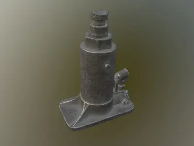 Car jack Low-poly 3D model