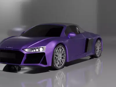 Audi R8 V10 Spyder Quattro 2019 3D model