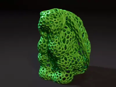 Turtle Voronoi 3D print model