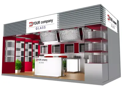 Booth Exhibition Stand a434a 3D model