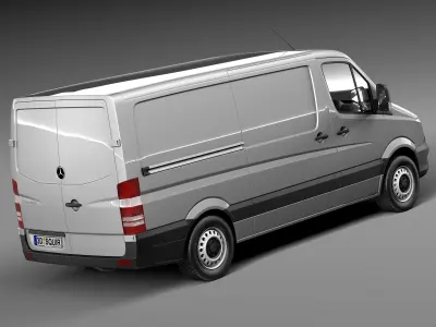 Mercedes-Benz Sprinter short low 2014 3D model
