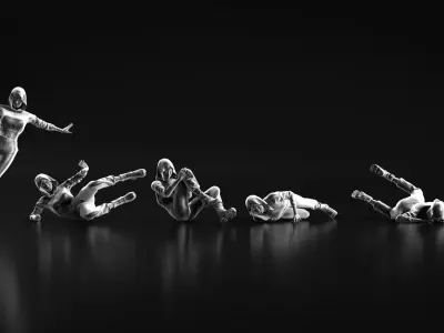 Parkour Girl 02 3D print model