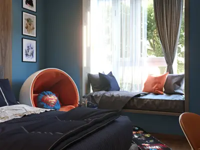  Bedroom Design prototype  3D model
