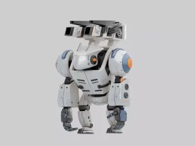 Mecha King Kong Low-poly 3D model