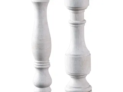Marble Quintet Balusters with Classic Design 3D model