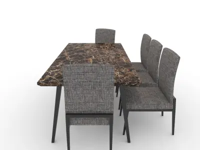 Dining Set 1 3D model