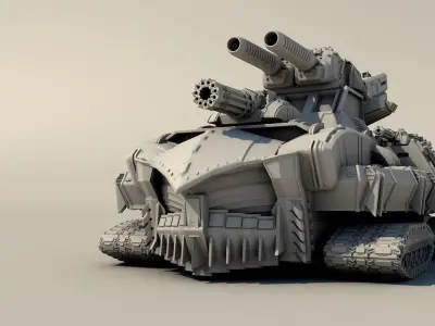 Legendary tank 3D print model