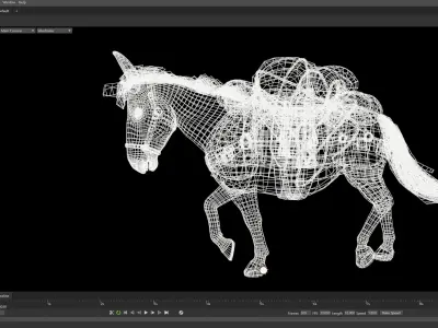 Mule  A Tale of Endurance and Adaptability Low-poly 3D model