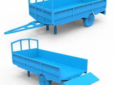 Trailer plastic toy 3D print model