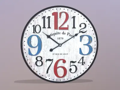 Wall Clock 3D model