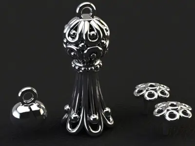 Rosary tassel 3D print model