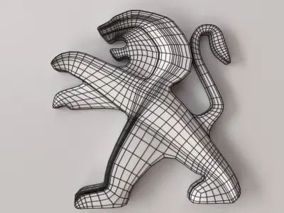 Peugeot Logo 3D model order