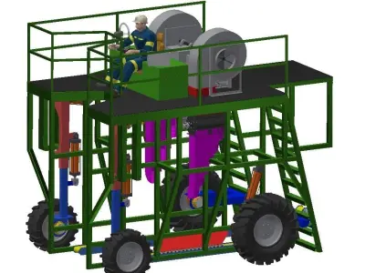 Cosechadora de arandanos  3D model