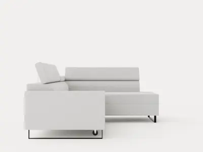 Corner Sofa Bed LIVIO Right Low-poly 3D model