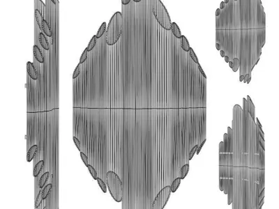 Organ Wall Light 3D model