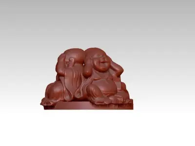 Cute Baby Buddha 3D print model