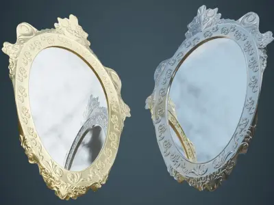 Mirror 2A Low-poly 3D model