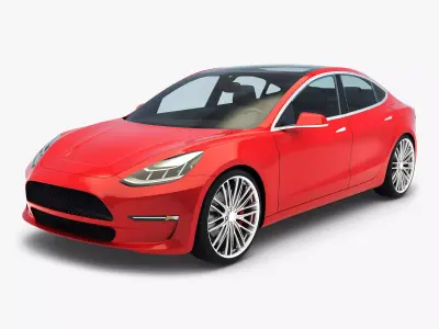 Sedan Car v 1 3D model