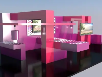 Exhibition Stands BIG PACK  Low-poly 3D model