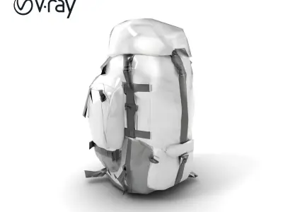 Expedition Backpack Adventure model pack Low-poly 3D model