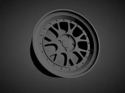 SSR Professor MS3R scalable and Printable rim 3D print model
