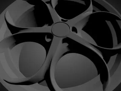 Alfa Romeo Giulia Quadrifoglio scalable and printable rims  3D print model