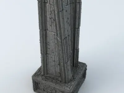 Sci Fi Shapes  - Dystopia Building 5 3D model