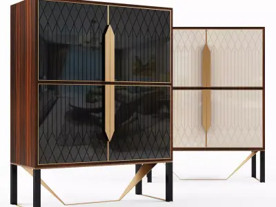 Capital Collection PRISMA Highboard 3D model