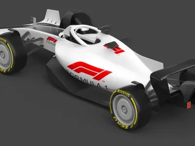Formula 1 F1 Race Car concept 3D model