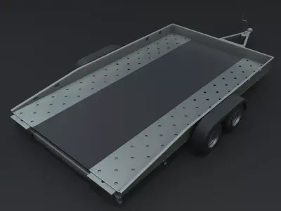 Car Trailer 3D model