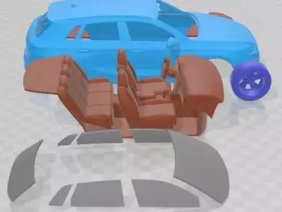 Audi A3 S Line 2021 Printable Car 3D print model