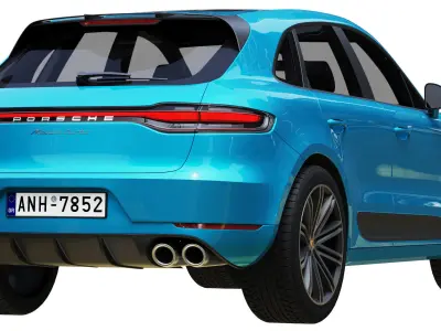 Porsche Macan Turbo 2020 3D model