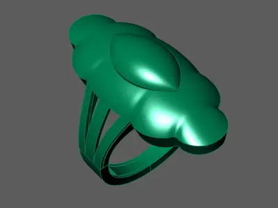 Plain Ring Women Ready STL 3DM Models Womens Rings 3D models 3D print model 60