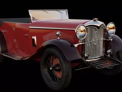 RILEY LYNX 1934 Low-poly 3D model