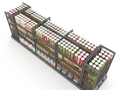 canned food 3D Low-poly 3D model