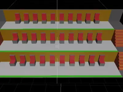 Tribune model Low-poly 3D model