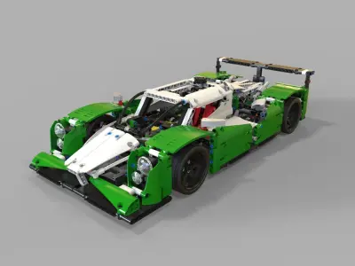 Lego race car 3D model