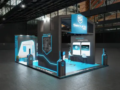 Home Security exhibition Stand  3D model