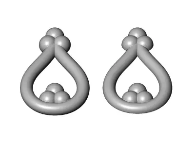 Forged bead crown onlay relief 3D print model