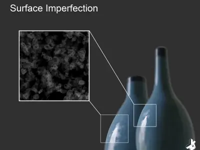 Set of Cascade Ceramic Vases 3D model