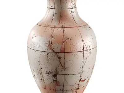 Vase decor Low-poly 3D model 21