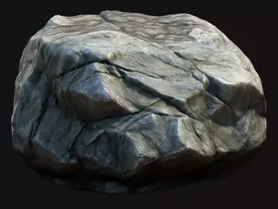Rock Stone 9 Free low-poly 3D model