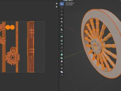WHEEL FOR CURT 3D model